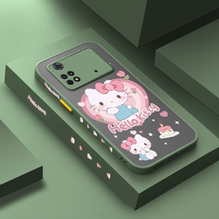 เคสซิลิโคนนิ่ม ลายการ์ตูนคิตตี้ กันกระแทก สําหรับ Xiaomi Poco X4 Pro 5G Poco M4 Pro Poco C40