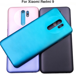 ฝาครอบแบตเตอรี่ด้านหลัง พร้อมกุญแจด้านข้าง แบบเปลี่ยน สําหรับ Xiaomi Redmi 9 Redmi M2004J19G