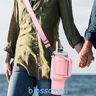 Blossomea ฝาครอบแก้วน้ําสเตนเลส มีฉนวนกันความร้อน มีหลอดดูด สําหรับเล่นกีฬา