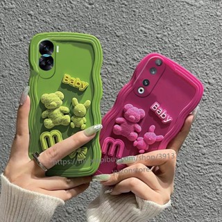 พร้อมส่ง เคสโทรศัพท์มือถือ ซิลิโคนนิ่ม เต็มจอ ลายการ์ตูนหมี สําหรับ Honor 90 Lite X8a 50 Magic5 Pro 5G เคส Phone Case