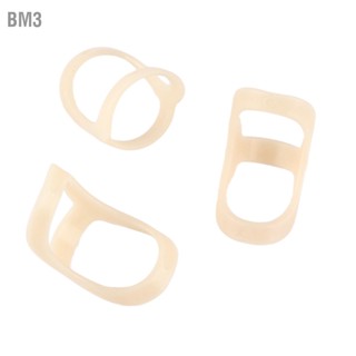 BM3 3pcs Finger Support Splint Oval ลดอาการปวด Protector ขนาด 2 3 4