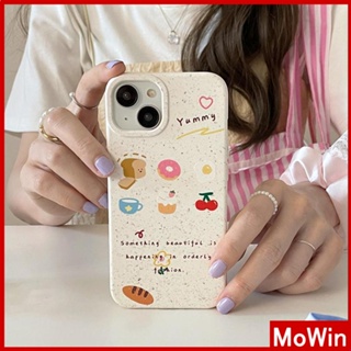 Mowin - เข้ากันได้สำหรับ เคสไอโฟน เคสไอโฟน11 เคส iphone 11 เป็นมิตรกับสิ่งแวดล้อม Degradable Case Soft กันกระแทกป้องกันน่ารักของหวานภาษาอังกฤษเข้ากันได้กับ iPhone 13 Pro max 12 Pro Max 11 XS XR 7Plus 8Plus