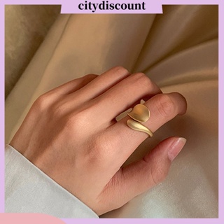 &lt;citydiscount&gt; แหวนโลหะ ปรับได้ สไตล์เกาหลีวินเทจ ของขวัญวันเกิด