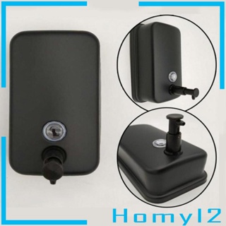 [HOMYL2] เครื่องจ่ายสบู่เหลว สเตนเลส แบบติดผนัง เติมได้ ขนาด 800 มล. 1000 มล.