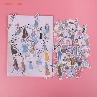 [risingmeup] สมุดไดอารี่ อัลบั้มรูปเด็กผู้หญิงน่ารัก DIY สําหรับตกแต่งสมุดไดอารี่ 100 ชิ้น ต่อแพ็ค