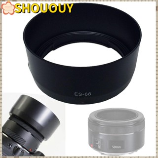 Shououy เลนส์ฮู้ด ES-68 ป้องกันแสงสะท้อน ABS สีดํา สําหรับกล้อง Canon EF 50 มม. f/1.8 STM