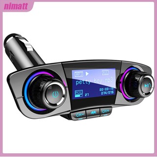 Ni Bt06 เครื่องเล่น Mp3 เครื่องส่งสัญญาณ Fm บลูทูธ แฮนด์ฟรี ที่ชาร์จ Usb คู่ สําหรับรถยนต์