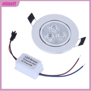 Ni ไฟสปอตไลท์ Led 9w หรี่แสงได้ ความสว่างสูง ลูกปัดพัดลมเทอร์โบ กระจายความร้อน สําหรับติดเพดาน