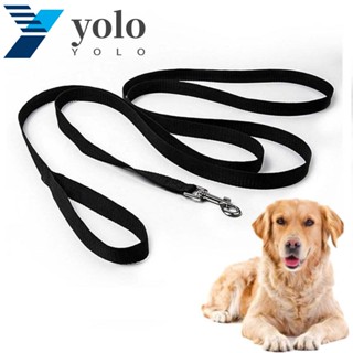 Yolo เชือกจูงสุนัข 120 ซม. * 1.5 ซม. 8 สี สําหรับฝึกสุนัข ขนาดเล็ก กลาง ใหญ่ วิ่งกลางแจ้ง