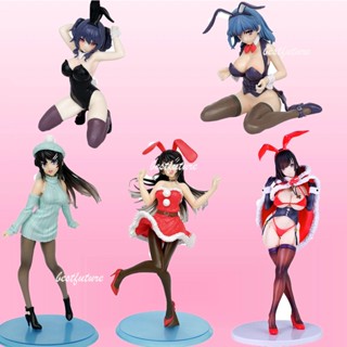 ฟิกเกอร์ Rascal Does Not Dream of Bunny Girl Sakurajima Mai Misaki Kurehito Pink Cat Rabbit ของเล่นสําหรับเด็ก