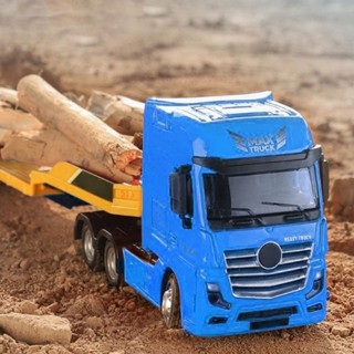 Sports Toy Alloy Engineering Flatbed Trailer 1: 50 ของเล่นรถพ่วงสำหรับเด็กอายุมากกว่า 8 ปี โมเดลแบบคงที่