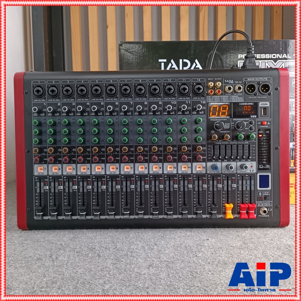 TADA TD-12 MIXER TADA TD 12 มิกซ์เซอร์ ธาดา รุ่นTD12 มิกซ์เซอร์อนาล็อกมิกเซอร์ TADA มิกเซอร์(MIXER) 