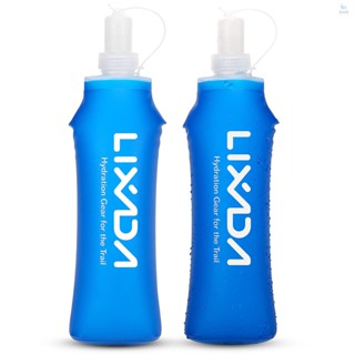 Lixada ขวดน้ําดื่ม แบบนิ่ม พับได้ ไร้ BPA ขนาด 500 มล. สําหรับวิ่ง เดินป่า ขี่จักรยาน กลางแจ้ง 1 ชิ้น 2 ชิ้น