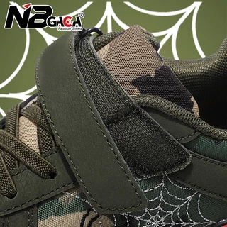 รองเท้าผ้าใบลําลอง ผ้าตาข่าย ลายการ์ตูน Spider-Man สีเขียว ระบายอากาศ สําหรับเด็กผู้ชาย ไซซ์ 26-35