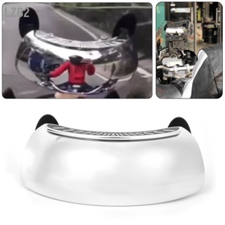 LZB2 กระจกมองหลังรถจักรยานยนต์ Chromed 180 Ultra Wide Angle Central Windscreen Mount Universal