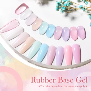 【Local】BORN PRETTY Clear Rubber Base Gel Nail Polish BuilderS Base Gel Nail Strengthener Soak Off กึ่งถาวร 15ml