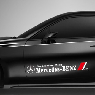 สติกเกอร์ ลาย Mercedes Benz สําหรับตกแต่งรถยนต์ 2 ชิ้น