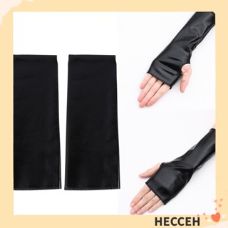 HECCEH ถุงมือหนัง สไตล์ฮิปฮอป โกธิค พังก์ โลลิต้า ใส่เต้นรํา