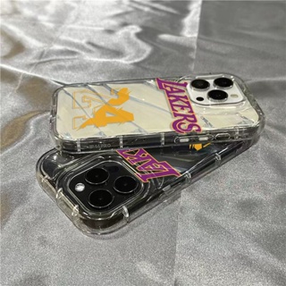 เคสโทรศัพท์มือถือ แบบนิ่ม กันกระแทก ลาย Lakers No. 24 14promax Apple 13 Iphone12 11 7 8Plus