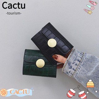 Cactu กระเป๋าคลัทช์ ใบสั้น ใส่บัตรได้หลายใบ สําหรับผู้หญิง