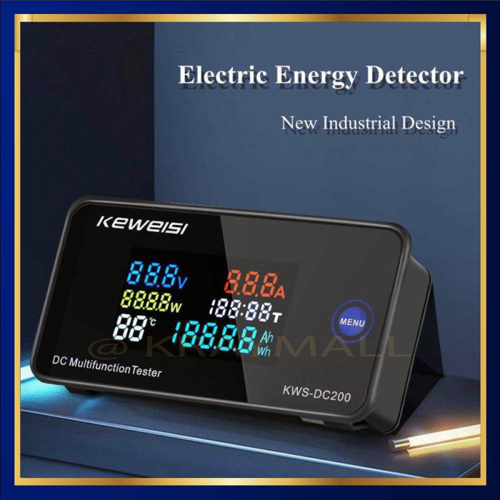 หน้าจอสีจอแสดงผลดิจิตอลโวลต์มิเตอร์ 200V 100A - KWS-DC200