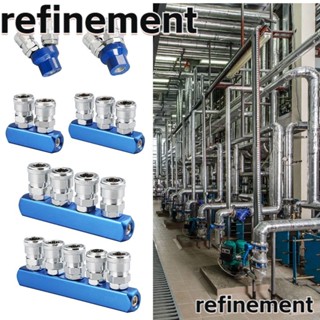 Refinement ตัวเชื่อมต่อนิวเมติก ทรงกลม สองทาง เชื่อมต่อเร็ว ทนทาน สําหรับปั๊มลม คอมเพรสเซอร์ อินเตอร์เฟซ เกลียวยาว ชนิด C เชื่อมต่อเร็ว