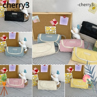 Cherry3 กระเป๋าเครื่องเขียน กระเป๋าปากกา แบบพกพา สําหรับนักเรียน