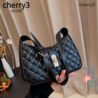 Cherry3 Hobo กระเป๋าคาดอกลําลอง หนัง PU ความจุขนาดใหญ่ แบบพกพา น้ําหนักเบา สําหรับสตรี