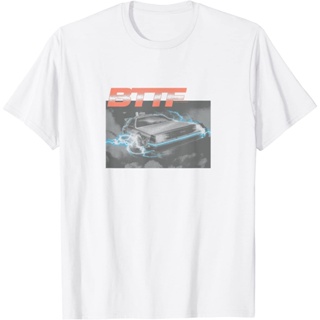  พิมพ์ลาย เสื้อยืดภาพ Back To The Future Vintage Delorean