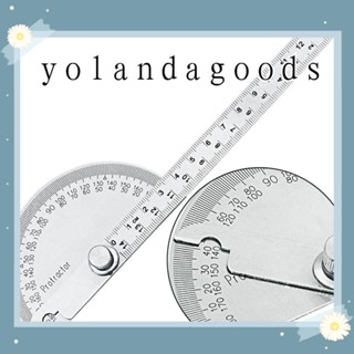 Yola เครื่องมือไม้บรรทัดวัดมุมสแตนเลส 180 องศา Caliper 14.5 ซม