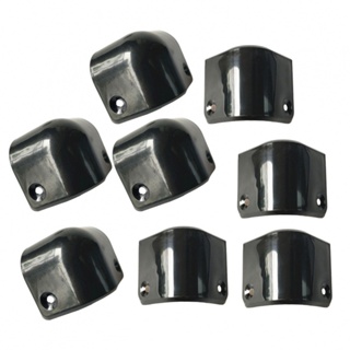 New Arrival~Premium 8 PCS Black Plastic Guitar AMP Corner Protectors Hassle Free Application