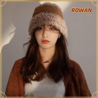 Rowans หมวกชาวประมง ผ้ากํามะหยี่ขนนิ่ม อบอุ่น ของขวัญ สําหรับผู้หญิง