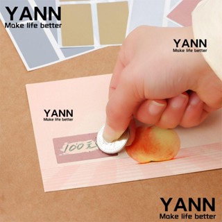 Yann1 สติกเกอร์เคลือบ ทรงสี่เหลี่ยมผืนผ้า ขนาด 23 มม. X 42 มม. สําหรับติดตกแต่งปาร์ตี้ 100 ชิ้น