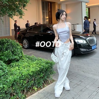  OOTD SHOP กางเกงขายาว กางเกงยีนส์ผู้หญิง ผู้หญิงแฟชั่นเกาหลี   ทันสมัย Beautiful Unique ทันสมัย A93L4H1 36Z230909