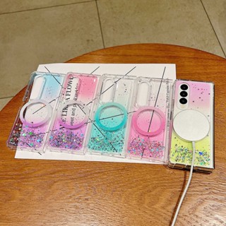เคสป้องกันโทรศัพท์มือถือ ลายกากเพชร สําหรับ Samsung Galaxy Z Fold 4 Z Fold 3 Z Fold4 Z Fold3