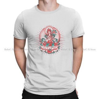 Namaste Mother Polyester TShirts Tara Tibet Buddhism Lotus Meditation Yoga Om Personalize Mens T Shirt Hipster Tops Siz