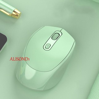 Alisond1 เมาส์ไร้สาย 1600DPI สีชมพู สําหรับคอมพิวเตอร์ แล็ปท็อป