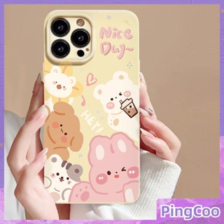 Pingcoo - เข้ากันได้สำหรับ เคส iphone 11 เคสไอโฟน เคสไอโฟน11  TPU เคสวุ้นกันกระแทกเคสกล้องป้องกันกล้องสีขาวน่ารัก Healing สัตว์เข้ากันได้กับ iPhone 14 13 Pro max 12 Pro Max xr xs 7Plus 8Plus