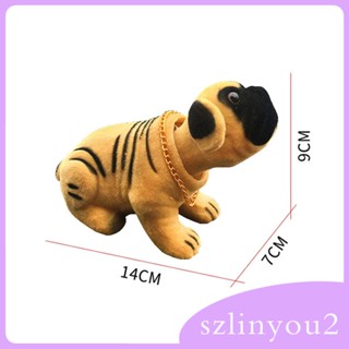 [szlinyou2] แดชบอร์ดเรซิ่น รูปสุนัขน่ารัก สร้างสรรค์ สําหรับตกแต่งรถยนต์ โต๊ะทํางาน สํานักงาน ยานพาหนะ