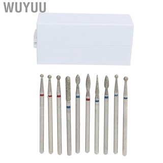 Wuyuu 30 Holes Nail Drill Bits Grinding Heads Set With Proof Organizer