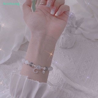 &lt;Arichsing&gt; สร้อยข้อมือลูกปัดหินโอปอล หินธรรมชาติ สีเทา แฮนด์เมด ลดราคา แฟชั่นสําหรับผู้หญิง