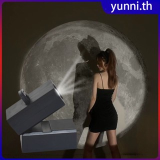 Earth Moon โคมไฟฉาย Star Projection Planet Projection พื้นหลังบรรยากาศ Led Night Light สำหรับห้องนอนเด็ก Wall Decor Yunni