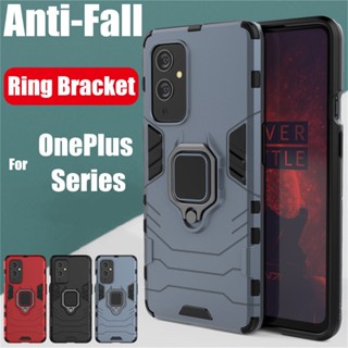 Czm เคสโทรศัพท์มือถือ PC แข็ง กันกระแทก พร้อมแหวนขาตั้ง สําหรับ OnePlus 9 9R Pro OnePlus Nord 2 2T CE2 Lite N200 N100 N10 ACE 5G