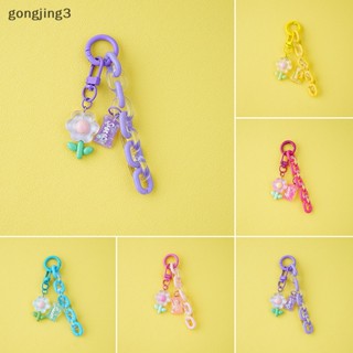 Gongjing3 พวงกุญแจเรซิ่น จี้รูปดอกทิวลิป สําหรับผู้หญิง