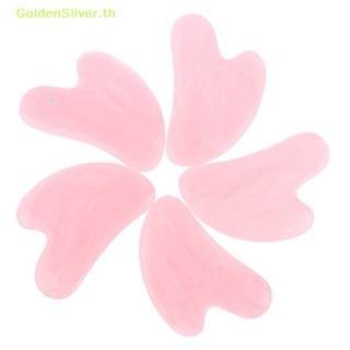 Goldensilver แผ่นกัวซา สีเงิน สําหรับนวดใบหน้า 1 ชิ้น