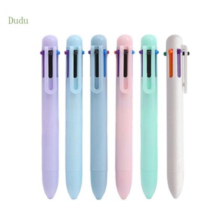 Dudu ปากกาลูกลื่น 6 สี - in - 1 10 ชิ้น สําหรับนักเรียน เด็กผู้ชาย และเด็กผู้หญิง