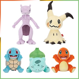 ตุ๊กตาฟิกเกอร์ Pokemon Charmander Bulbasaur Squirtle Megtwo Mimikyu ของเล่นสําหรับเด็ก