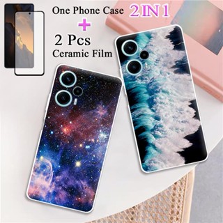 2 IN 1 เคสโทรศัพท์มือถือ TPU ทรงโค้ง สองชิ้น สไตล์แฟชั่น สําหรับ Xiaomi Poco F5