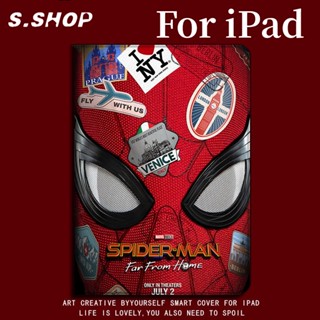 Marvel ฮีโร่ spider man แท็บเล็ตกรณีสําหรับ ipad air4/5 10.9 ipad 6th 7th 8th 9th 10.2 ipad 10th 10.9 ipad pro 11 2018 2020 2021 2022 ipad mini6 mini 1 2 3 4 5 ipad 9.7 inch