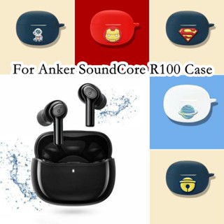 【คุณภาพสูง】เคสหูฟัง แบบนิ่ม ลายการ์ตูน สําหรับ Anker SoundCore R100 Anker SoundCore R100